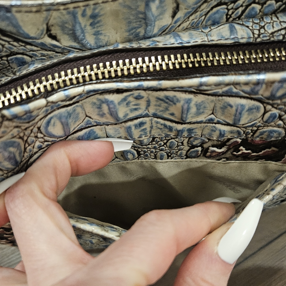 Brahmin Multicolor Croc-Embossed Elaine Shoulder Bag and Wallet - Picture 5 of 16